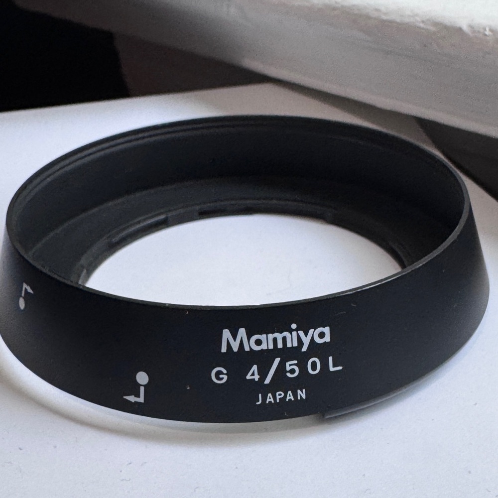 📸✨ Mamiya G 4/50L Lens Hood – OEM Japan | Mint | Collector-Caliber ✨📸